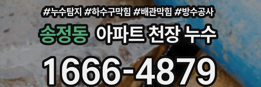 송정동 아파트 천장 누수