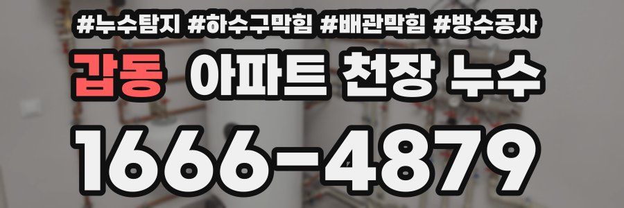 갑동 아파트 천장 누수