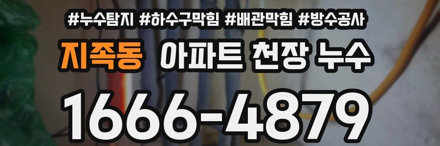 지족동 아파트 천장 누수