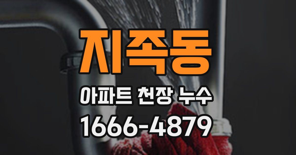 지족동 아파트 천장 누수
