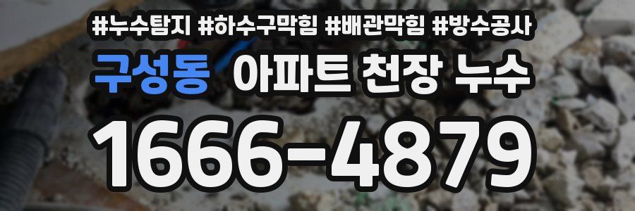 구성동 아파트 천장 누수