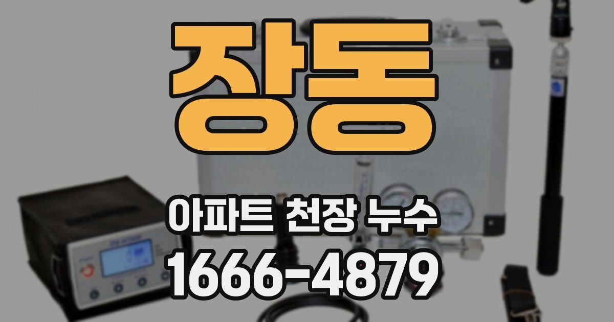 장동 아파트 천장 누수