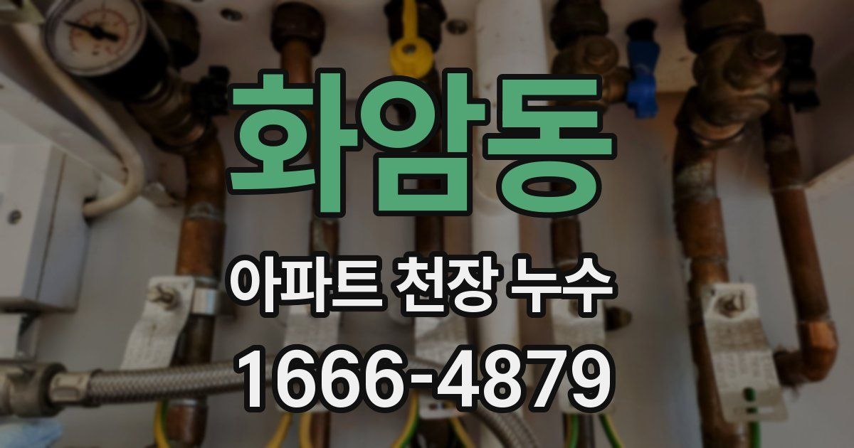 화암동 아파트 천장 누수