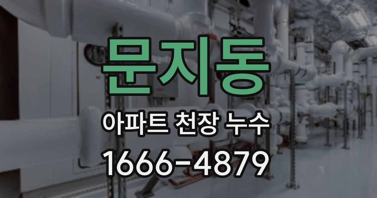 문지동 아파트 천장 누수