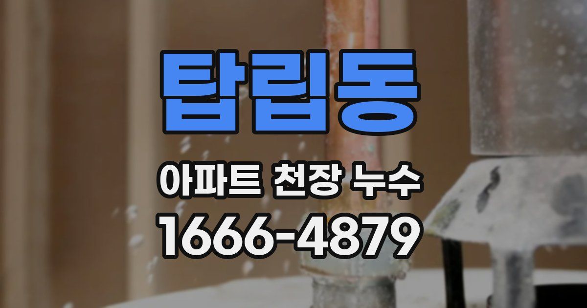 탑립동 아파트 천장 누수