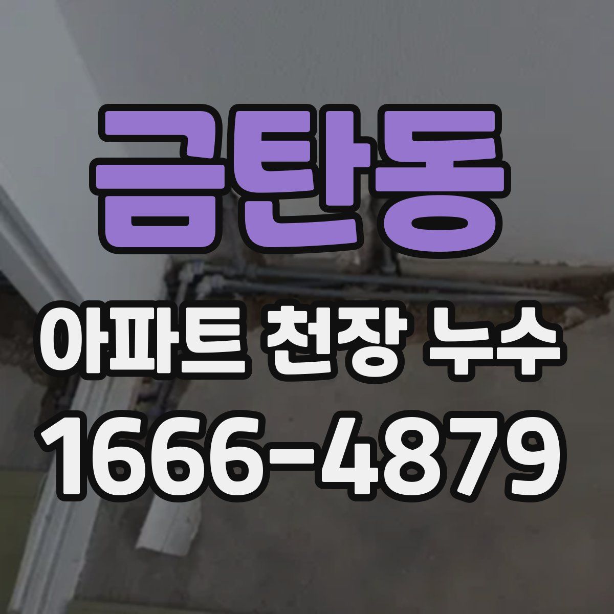 금탄동 아파트 천장 누수