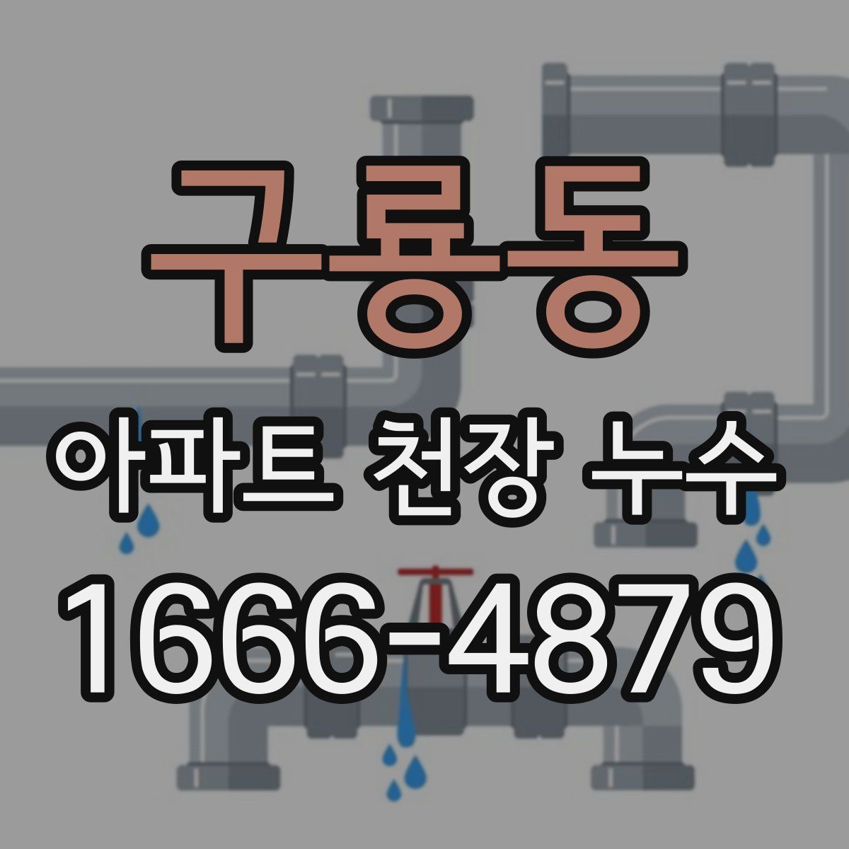 구룡동 아파트 천장 누수