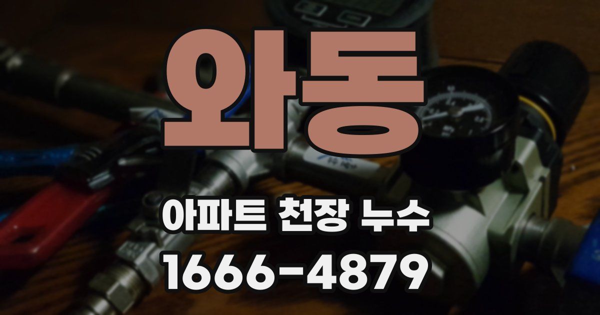 와동 아파트 천장 누수