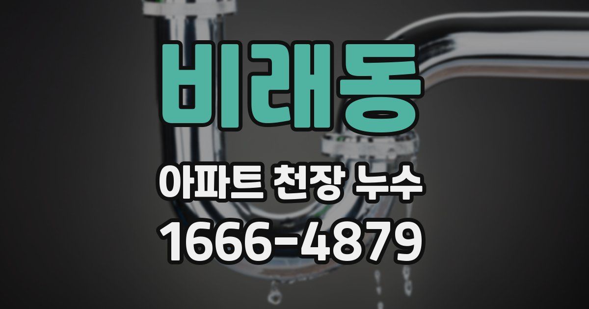 비래동 아파트 천장 누수