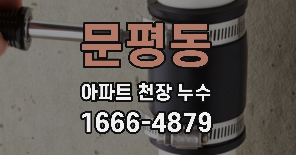 문평동 아파트 천장 누수