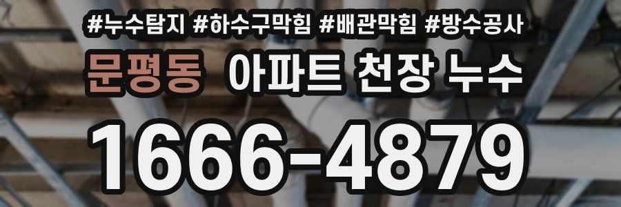 문평동 아파트 천장 누수