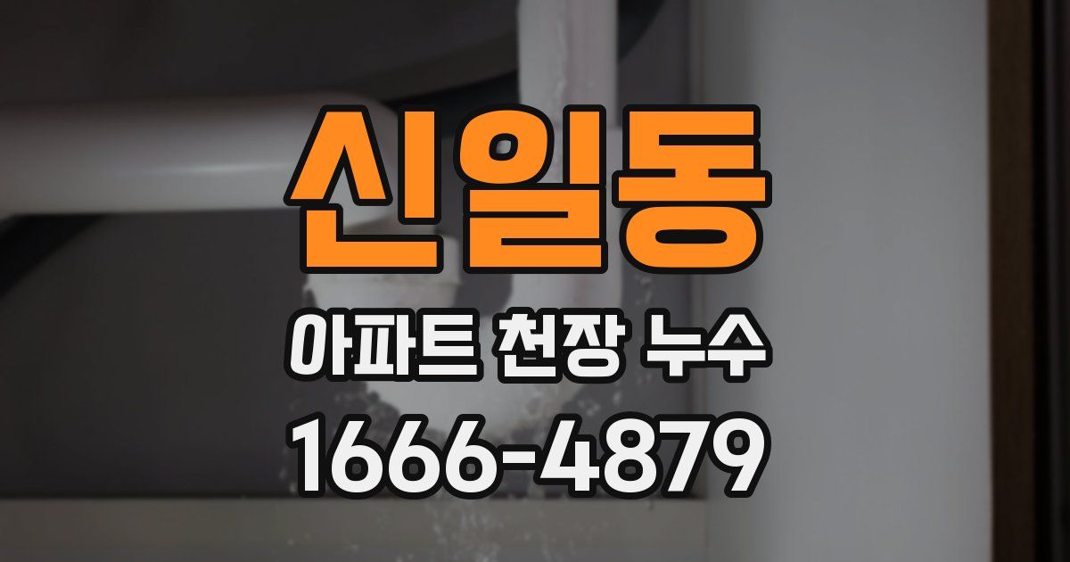 신일동 아파트 천장 누수