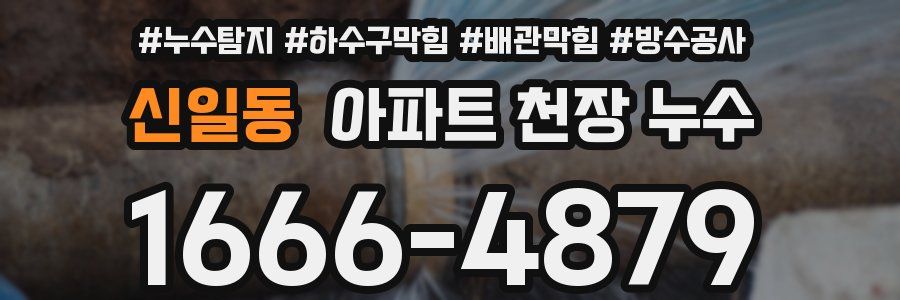 신일동 아파트 천장 누수