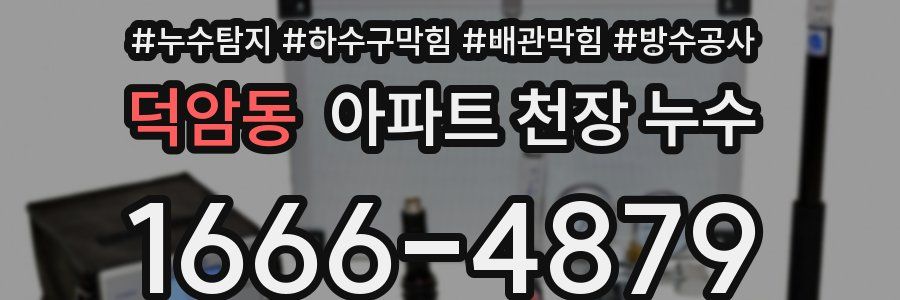 덕암동 아파트 천장 누수