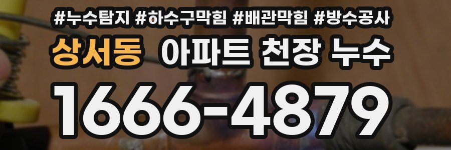 상서동 아파트 천장 누수