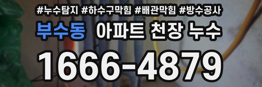 부수동 아파트 천장 누수