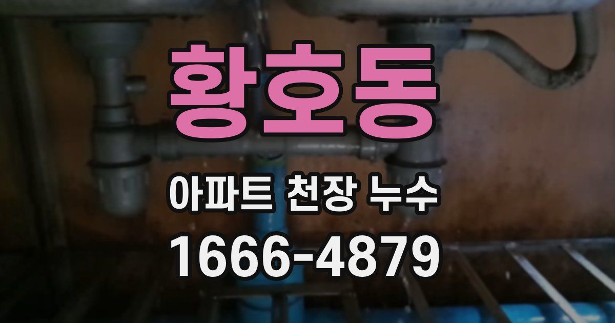 황호동 아파트 천장 누수