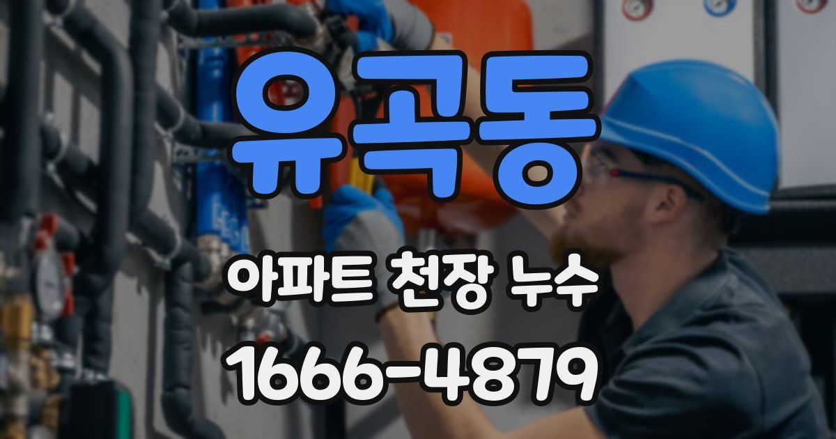 유곡동 아파트 천장 누수