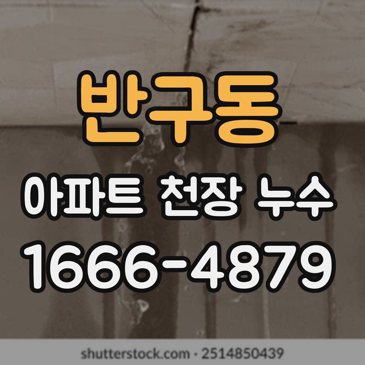 반구동 아파트 천장 누수