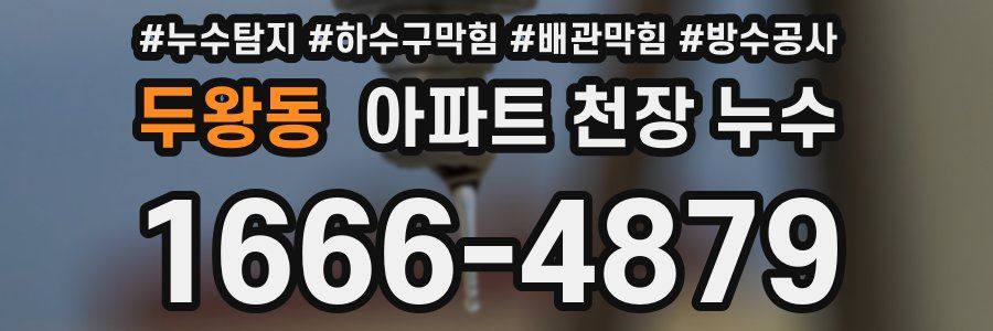 두왕동 아파트 천장 누수