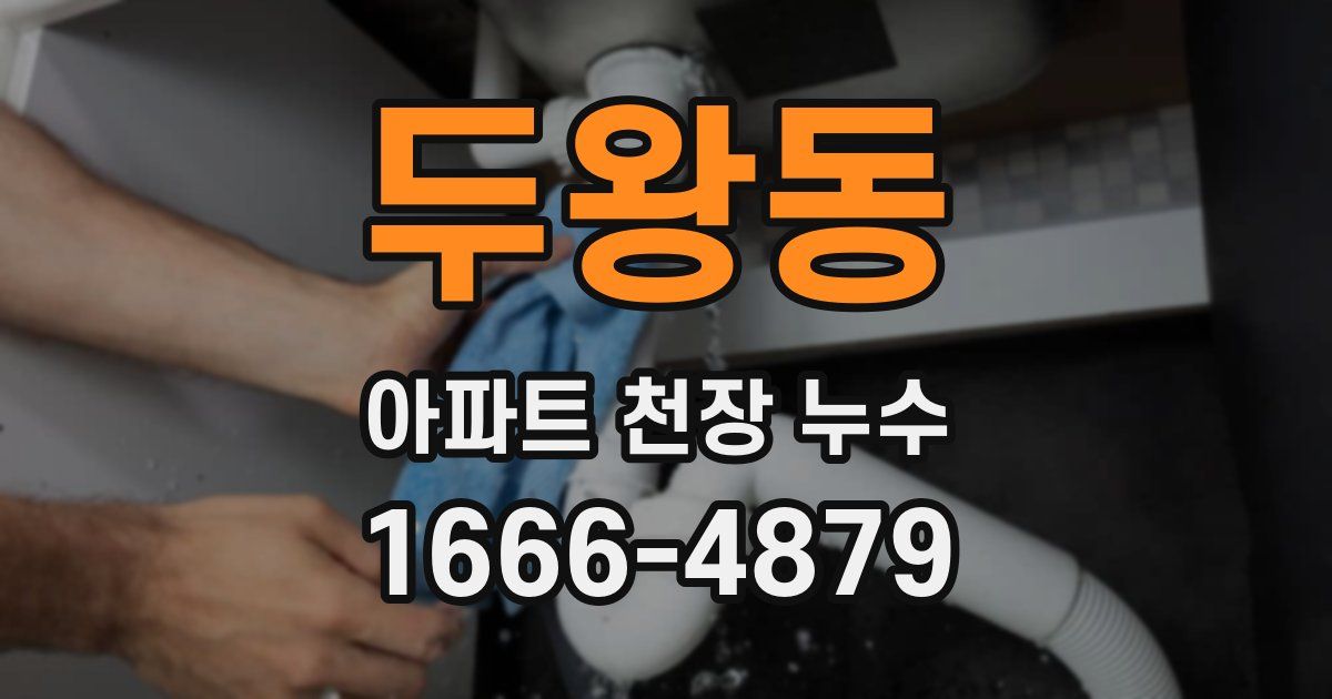 두왕동 아파트 천장 누수
