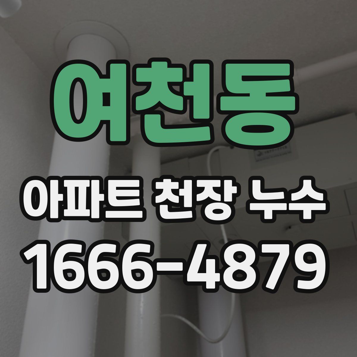 여천동 아파트 천장 누수