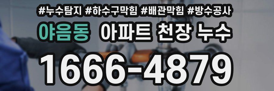 야음동 아파트 천장 누수
