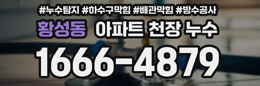 황성동 아파트 천장 누수