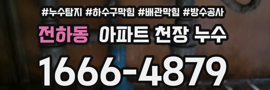 전하동 아파트 천장 누수