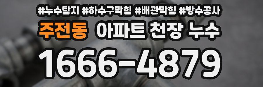주전동 아파트 천장 누수
