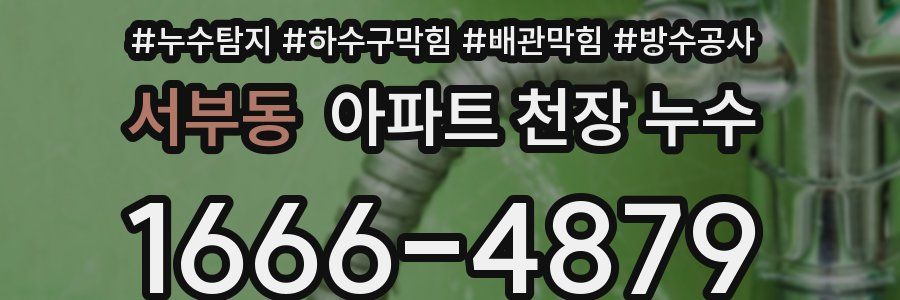 서부동 아파트 천장 누수