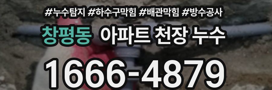 창평동 아파트 천장 누수