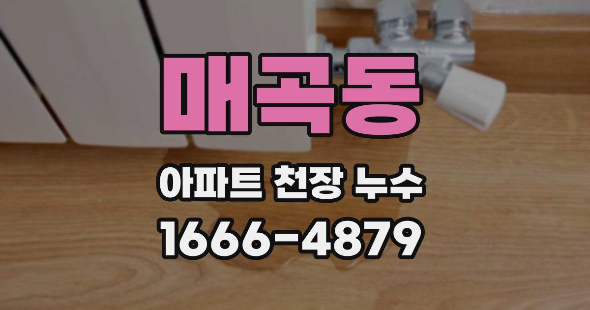 매곡동 아파트 천장 누수