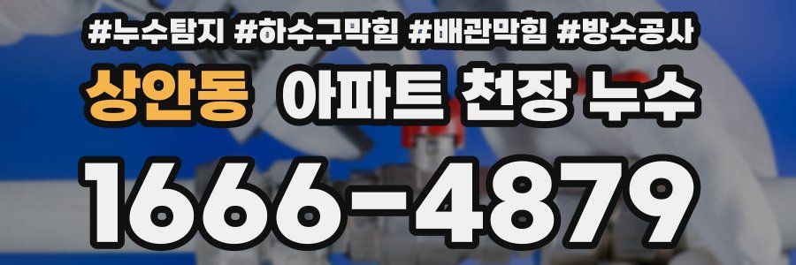 상안동 아파트 천장 누수