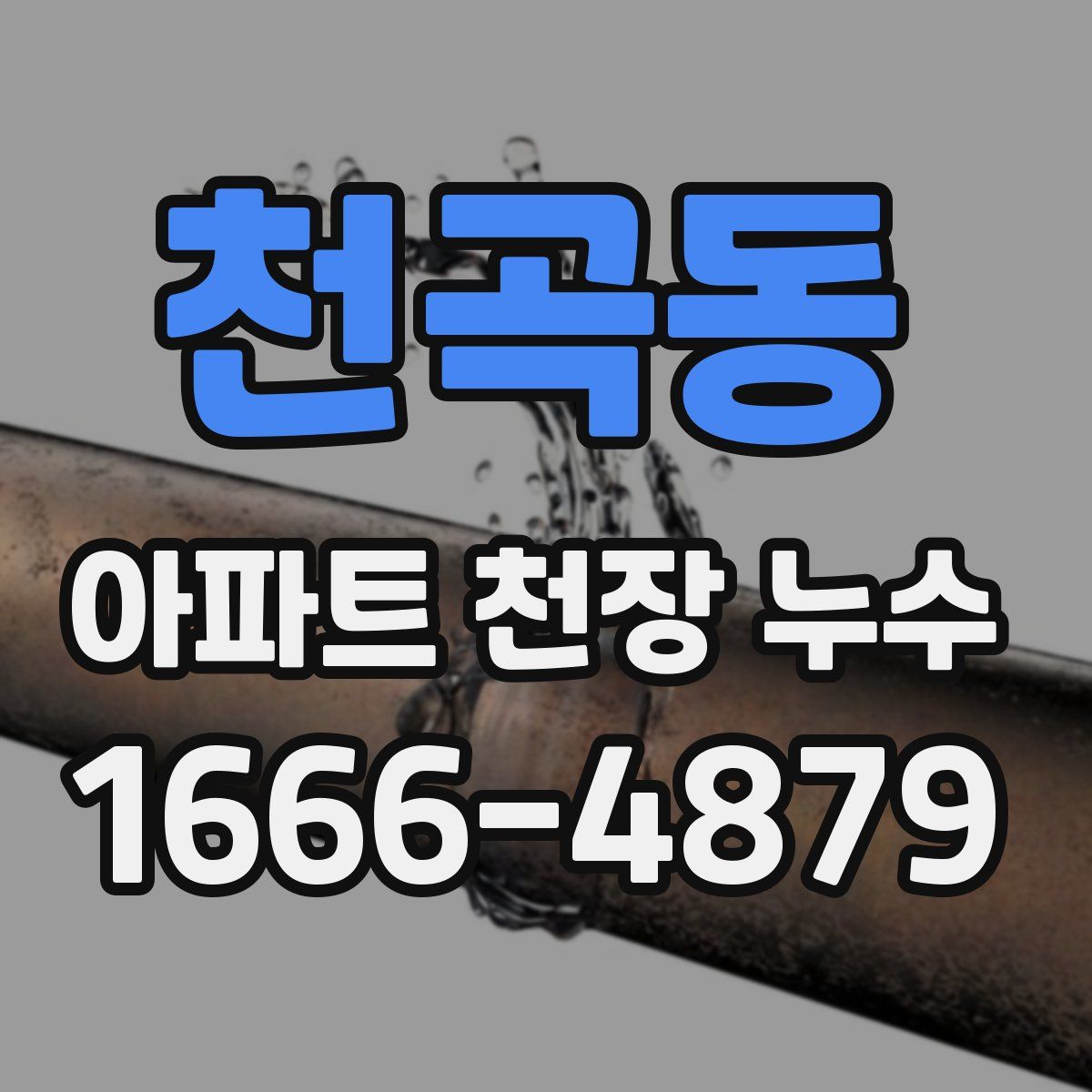 천곡동 아파트 천장 누수