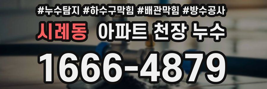 시례동 아파트 천장 누수