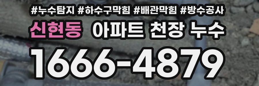 신현동 아파트 천장 누수