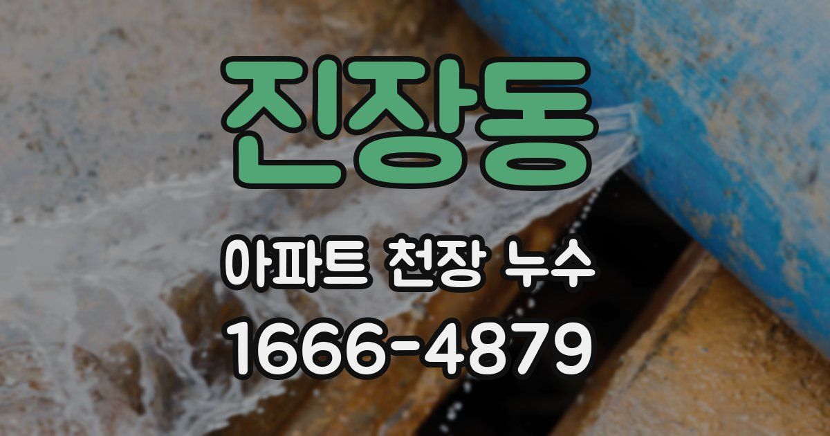 진장동 아파트 천장 누수