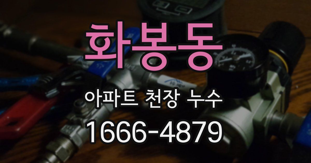 화봉동 아파트 천장 누수