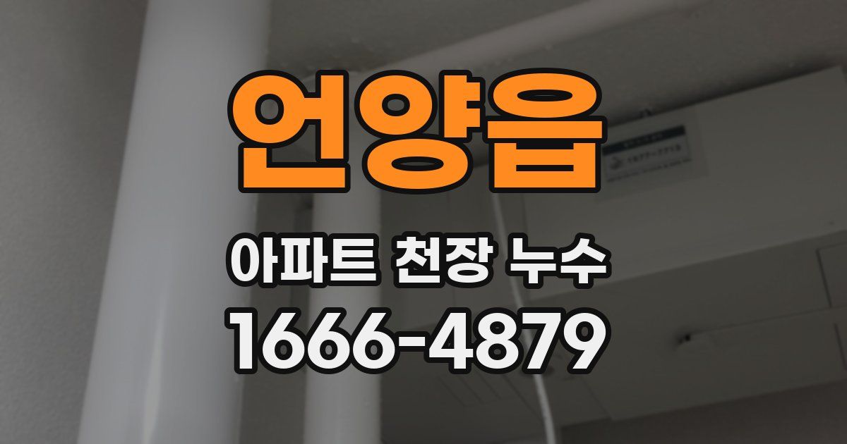 언양읍 아파트 천장 누수