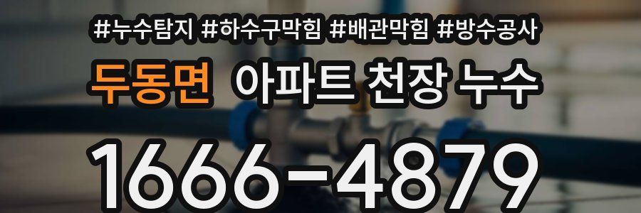 두동면 아파트 천장 누수