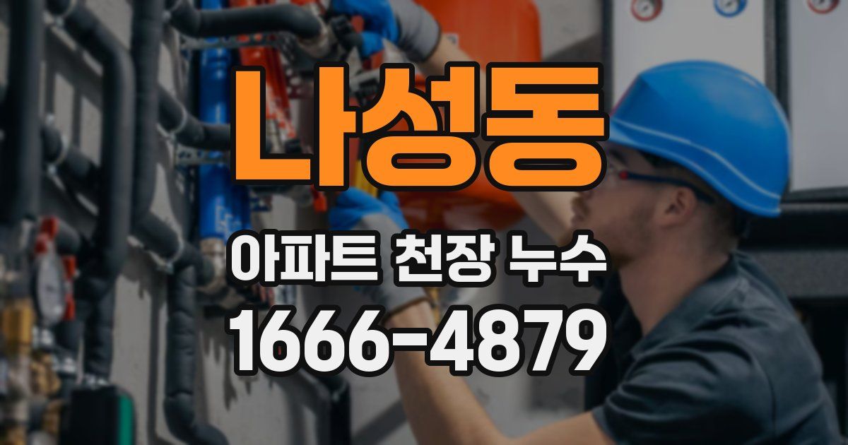 나성동 아파트 천장 누수