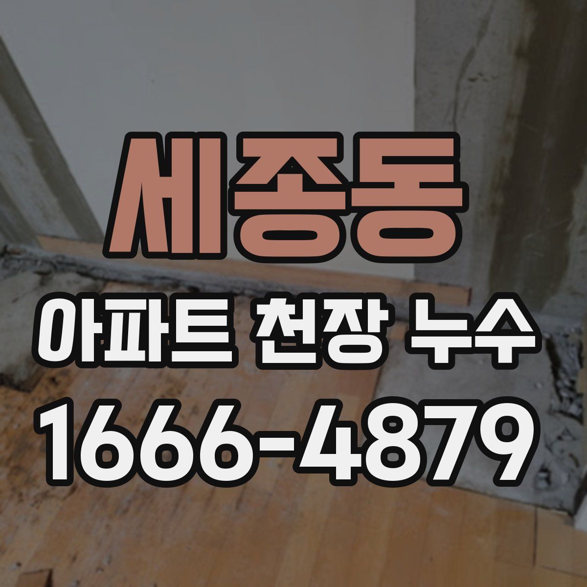 세종동 아파트 천장 누수