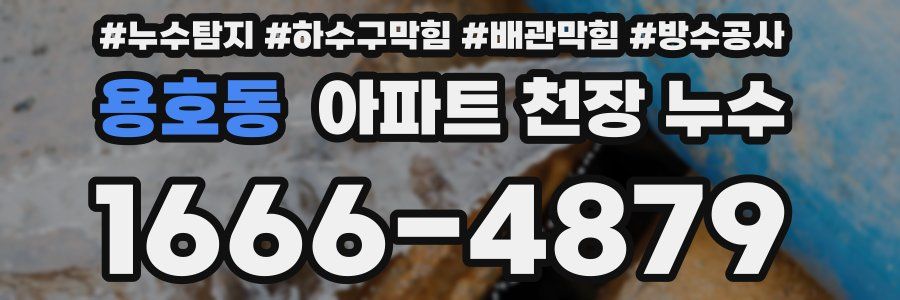 용호동 아파트 천장 누수