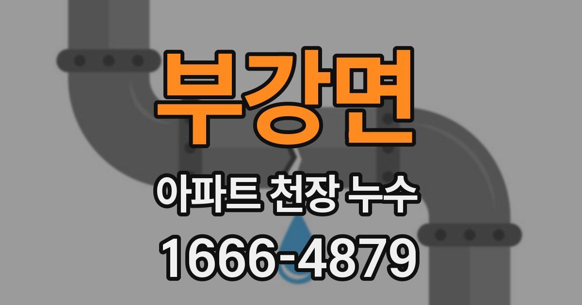 부강면 아파트 천장 누수