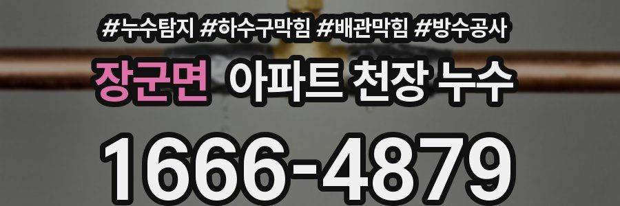 장군면 아파트 천장 누수