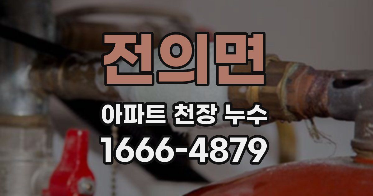 전의면 아파트 천장 누수
