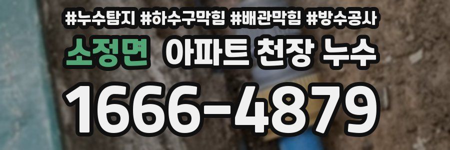 소정면 아파트 천장 누수