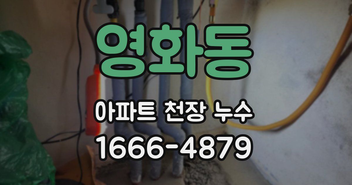 영화동 아파트 천장 누수