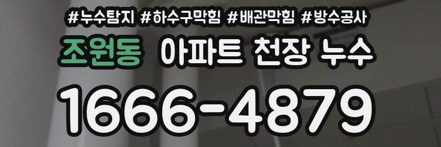 조원동 아파트 천장 누수